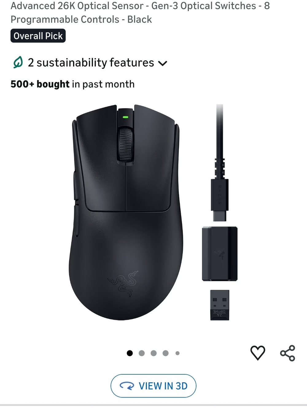 Razer DeathAdder V3 Gaming Mouse